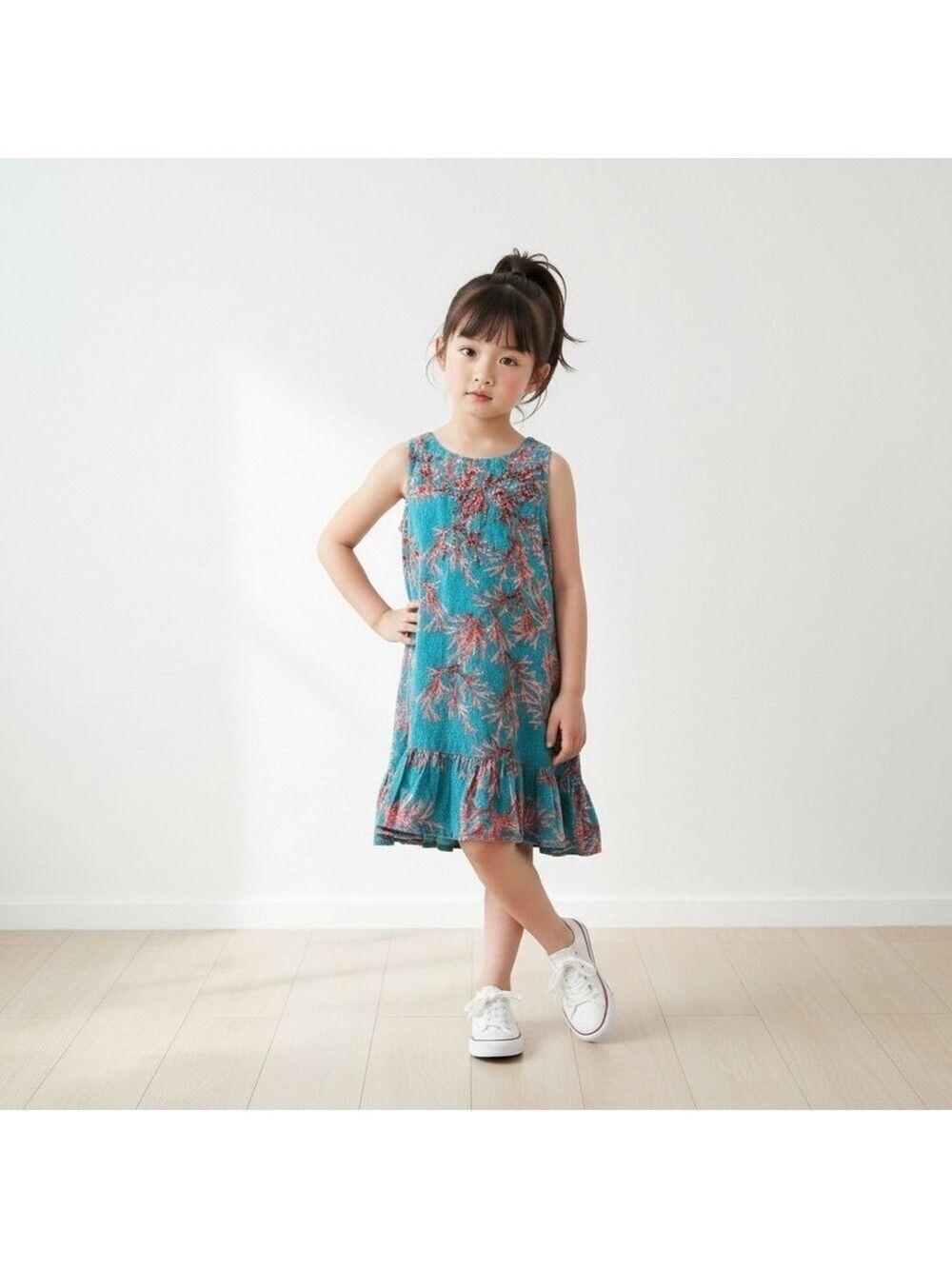 Antica Sartoria by Giacomo Cinque Coral Print Beaded Dress Size 2